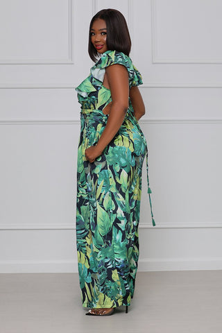 tropical vibes jumpsuit ( curvy and regular sizes available)