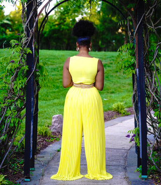 Pleated Jumpsuit