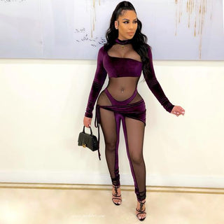 Michelle velvet jumpsuit