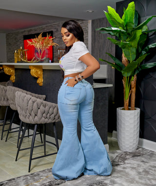 SHAY BALLOON  DENIM PANTS