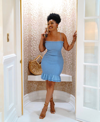 Smocked Mini Dress
