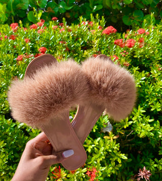 FLUFFY FLIP FLOPS FLATS