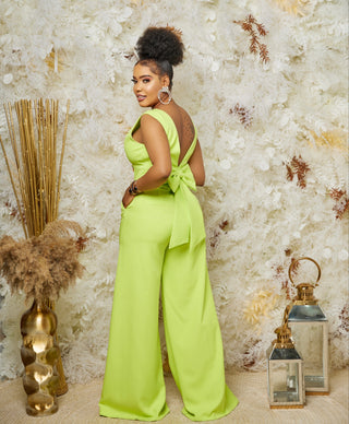 NB EXCLUSIVE Safiyaa Bow top Pants Set (green)