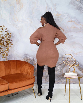 waiting for the weekend sweater dress