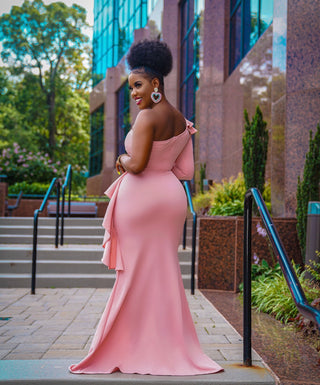 Layer ruffle maxi dress
