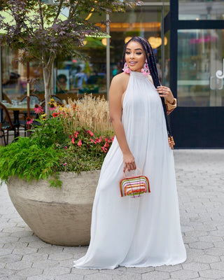 SUMMER BREEZE WIDE LEG JUMPSUIT ( WHITE )