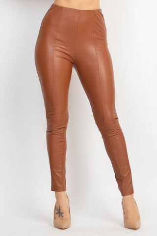 Faux skinny leg leggings pants