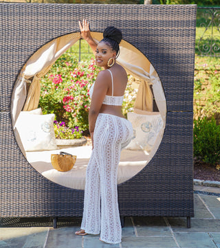 CROCHET SWIMMING COVER UP JUMPSUIT