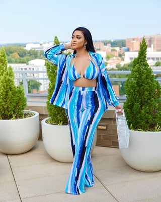 OCEAN BLUE THREE PIECE SET
