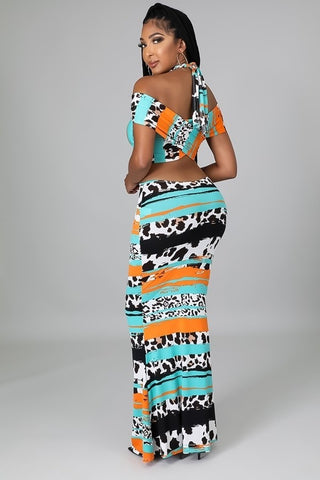 Egypt multi ways wrap dress