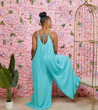 Nea Blue wide leg jumpsuit