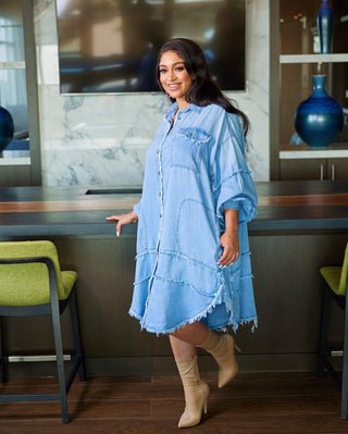 Rema oversized denim dress
