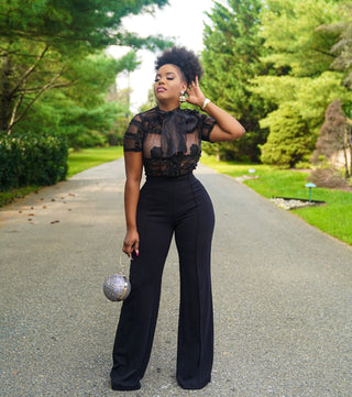 Tracy Bow Tie jumpsuit