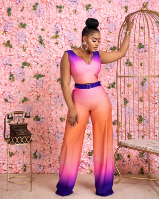 NB Exclusive Delieah ombré pants set