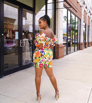 Multi flower print set