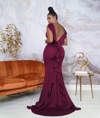 Delia Ruffle gown