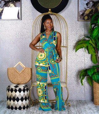 Junie chain print jumpsuit