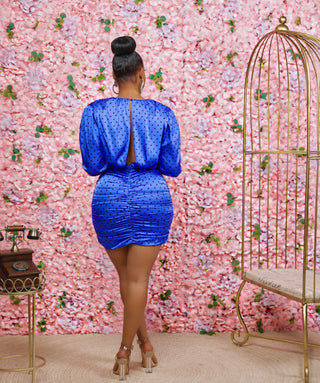 Missy Satin Polka Dot Dress