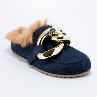 Women Flat denim Mules