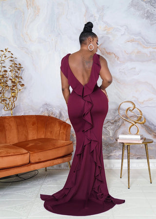 Delia Ruffle gown