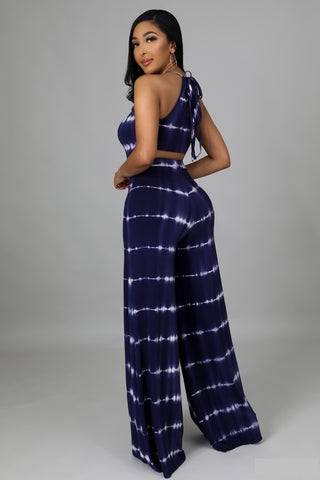 Trlvinna 2 piece wide leg pants set