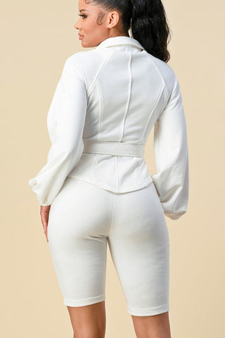 FRENCH TERRY JACKET & PANTS SET