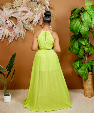 DRANIA LIME GREEN DRESS