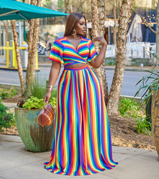 Dawn MAXI SKIRT SET ( plus size )