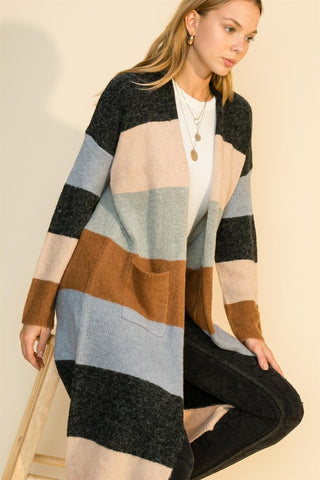Color Block cardigan